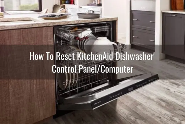 dishwasher with plates and utensils