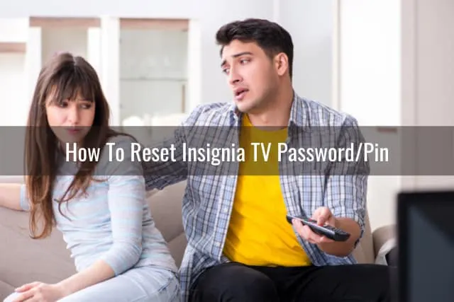 Confused couple while watching tv