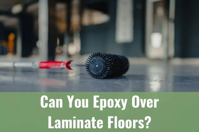 Paint roller on floor