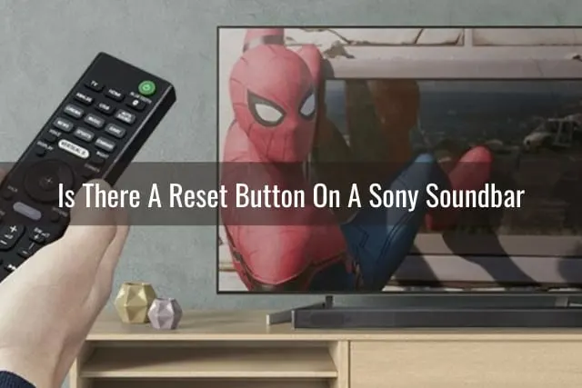 Holding a remote while pointing in the TV