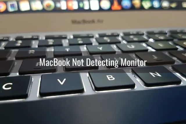 Close up of laptop keys