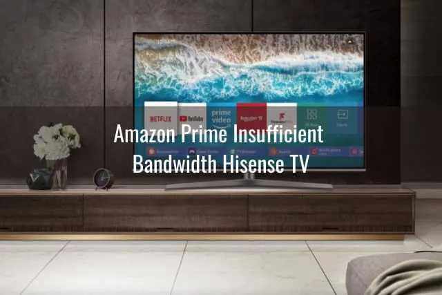 Flatscreen tv in the living room