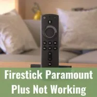 Black firestick on the table