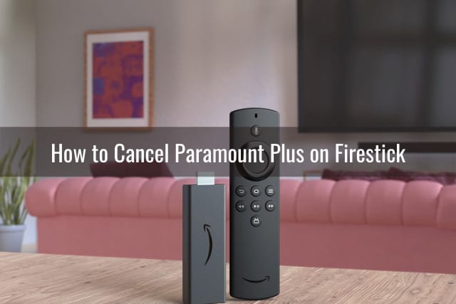 Black firestick on the table