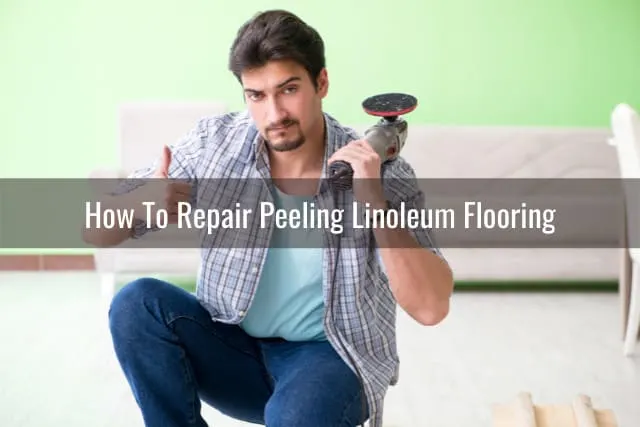 Man fixing the floor