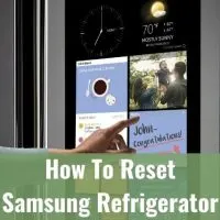Refrigerator touch screen display menu