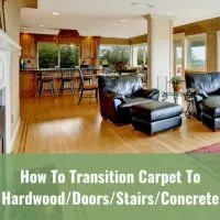 hardwood floor in the living room