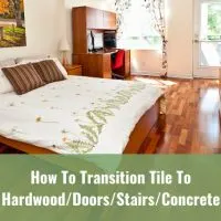 Hardwood floor in the bedroom