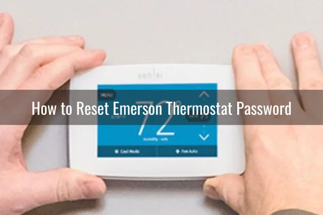 White Thermostat on the wall