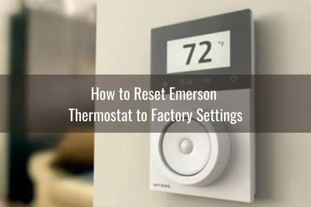 White Thermostat on the wall