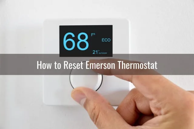 White Thermostat on the wall