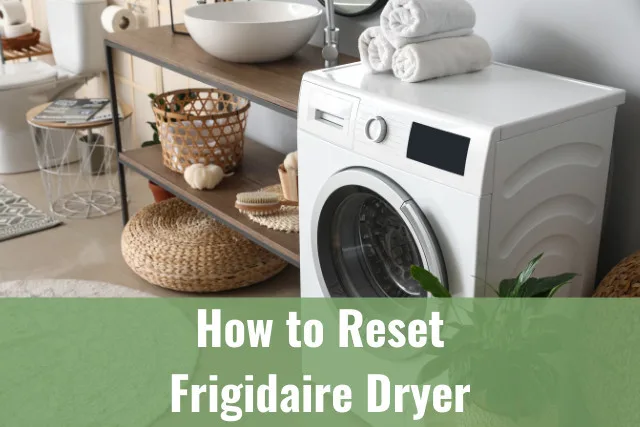 White dryer with towel on the upper