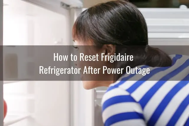 Woman checking the refrigerator