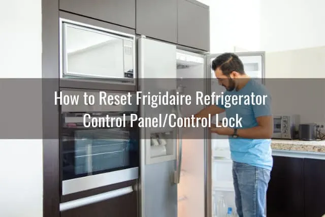 Confused man checking the refrigerator
