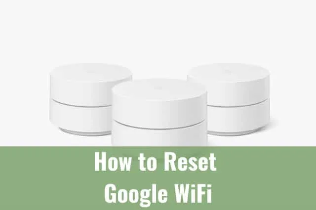 Three white google wifi