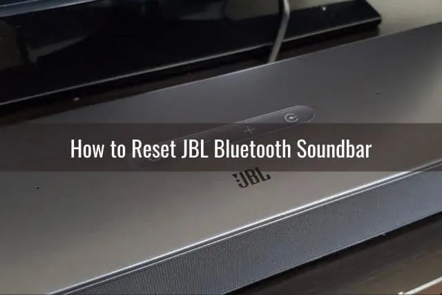 Close up of soundbar speaker