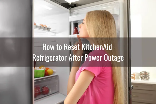 Woman checking the refrigerator