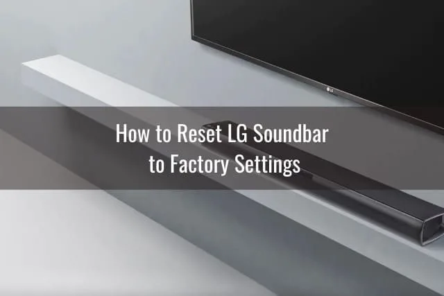 Black Soundbar below the flatscreen