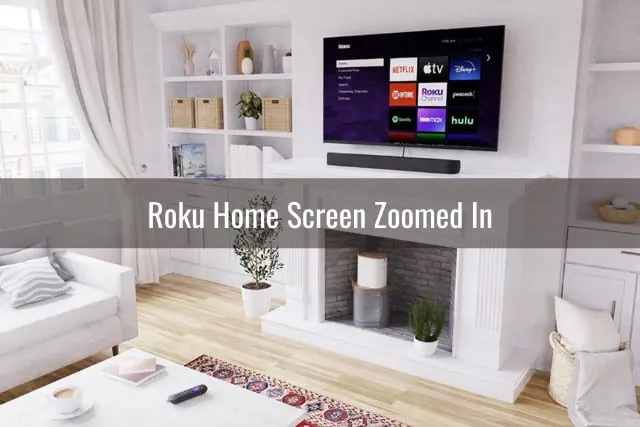 Flatscreen tv in the living room