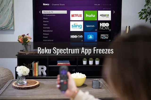 Flatscreen tv in the living room