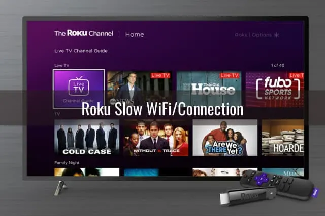 Flatscreen TV with remote