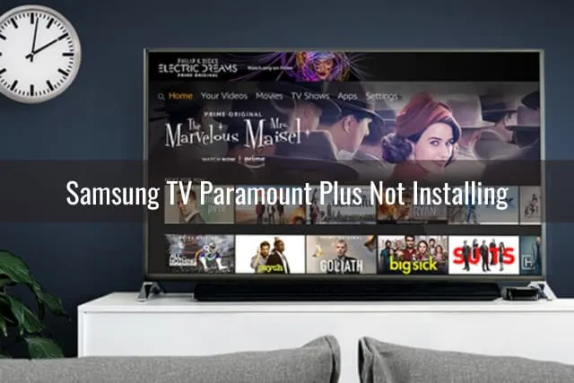 Flatscreen tv in the living room