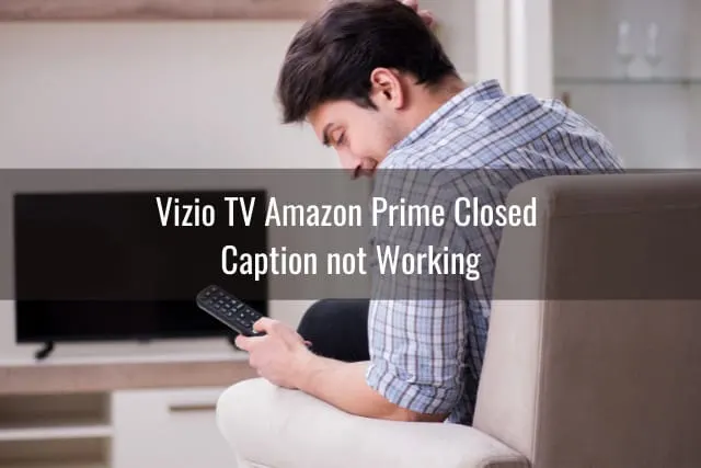 Confused Man while watching TV