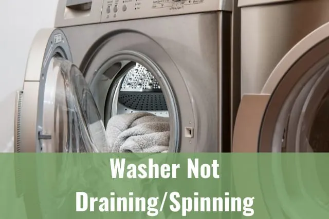 Clothes inside the washer