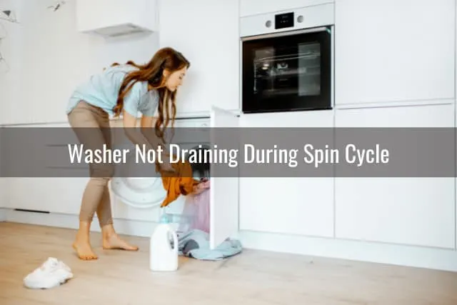 Woman putting clothes inside the washer