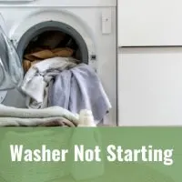 Clothes inside the washer