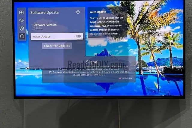 LG TV Auto Update Software Update