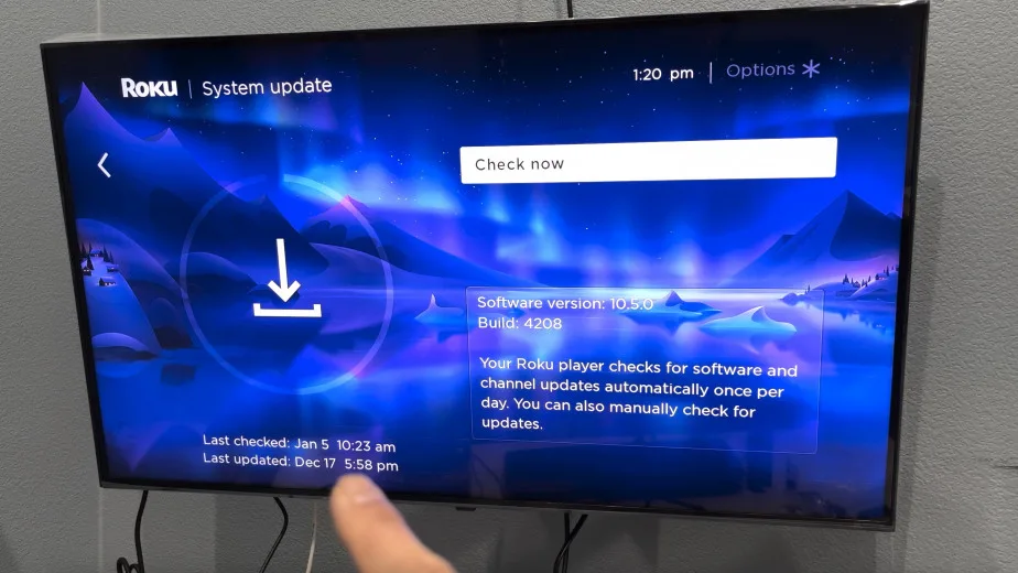 Check Roku for System Update