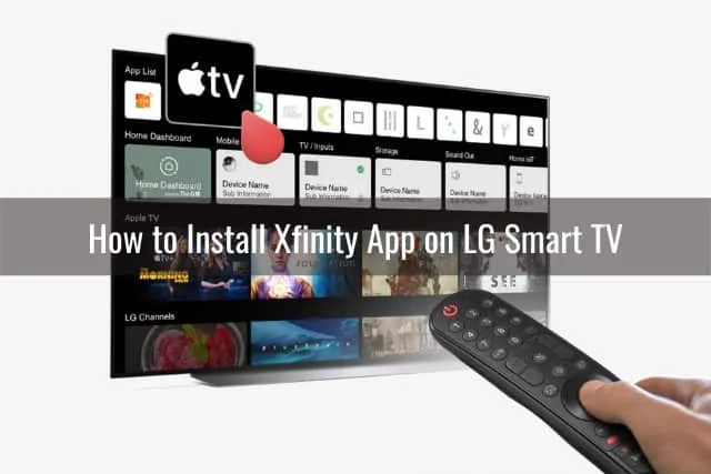 Flatscreen TV with remote