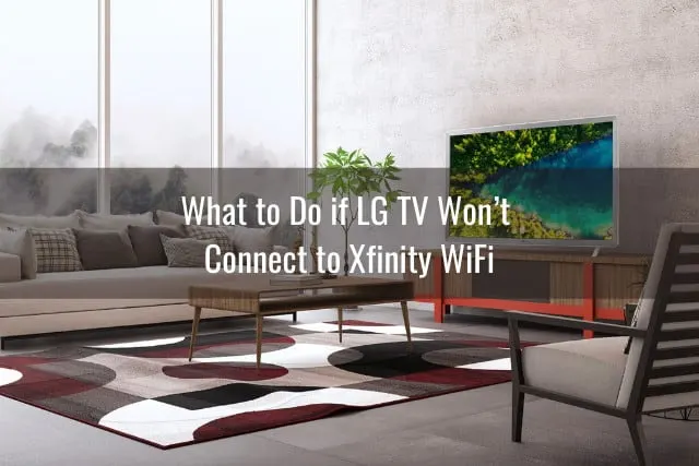 Flatscreen tv in the living room