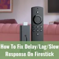 Black firestick on the table