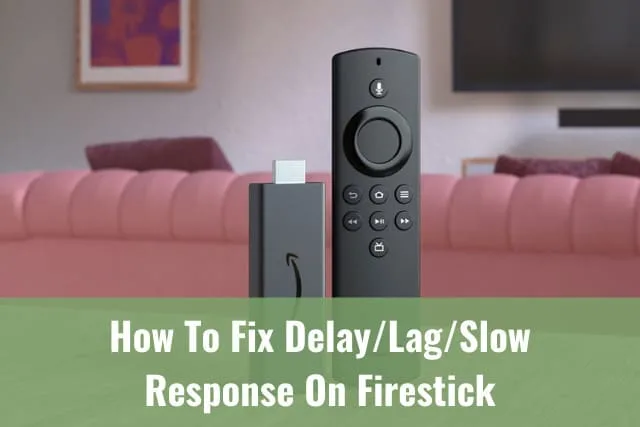 Black firestick on the table