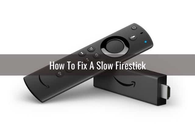 Black firestick on the table