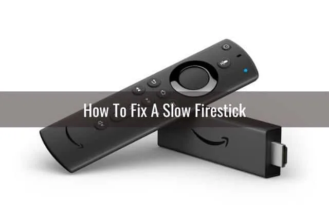 Black firestick on the table