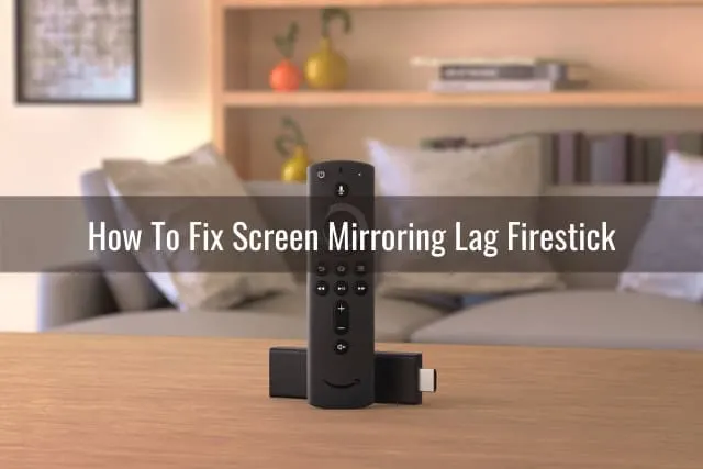 Black firestick on the table