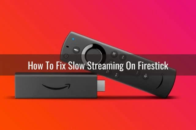 Black firestick on the table