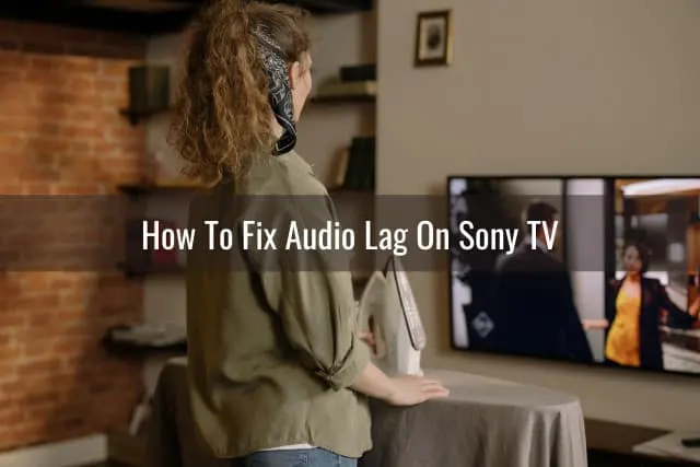 Woman watching tv