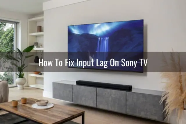 Flatscreen tv placed on the wall