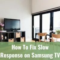 Flatscreen tv in the living room