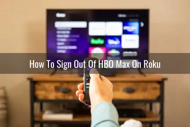 Holding a remote while pointing in the TV