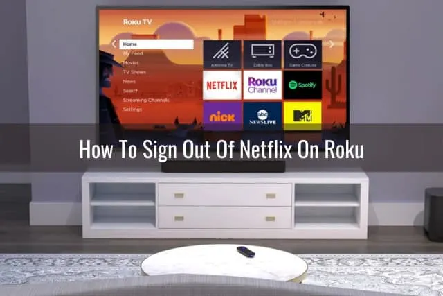 Flatscreen tv in the living room