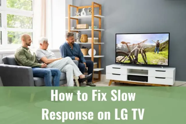 Men watching tv while sitting on the sofa