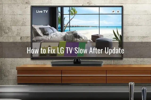 Flatscreen tv in the living room