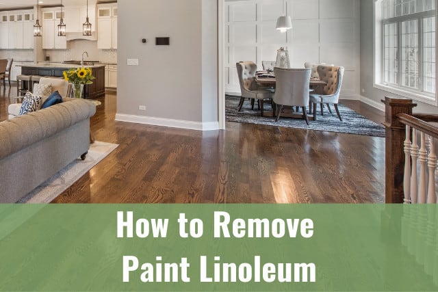 How To Remove Paint Linoleum Ready Diy, Remove Latex Paint From Vinyl Floor