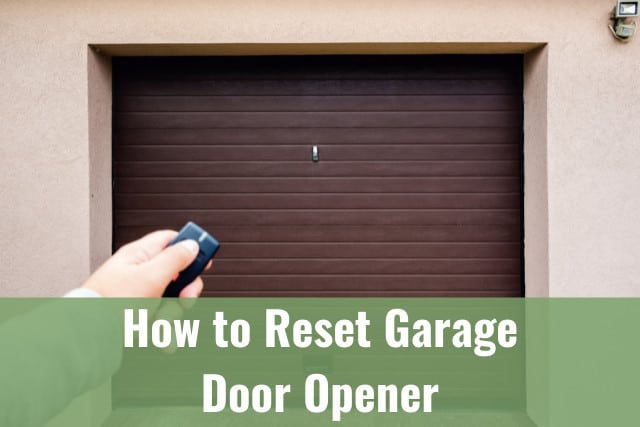how to factory reset myq garage door opener