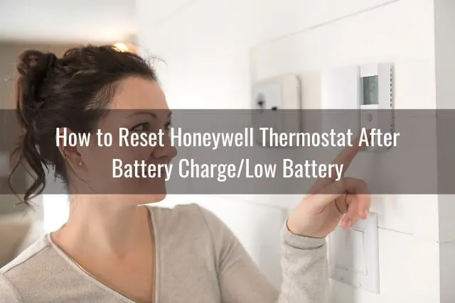White Thermostat on the wall